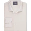 Bertram Cream Linen Made-To-Measure Shirt