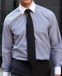 Black Fine Twill Silk Tie