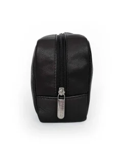 Black Leather Savile Row Wash Bag