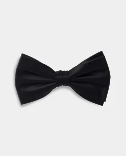 Black Ready Tied Silk Bow Tie