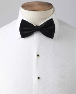Black Ready Tied Silk Bow Tie