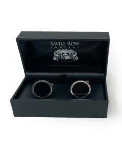 Black Semi Precious Stone Cufflinks