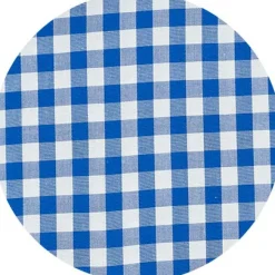 Blue Classic Fit Gingham Formal Shirt - Single Cuff