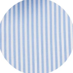 Blue Cotton Bengal Stripe Classic Fit Smart-Casual Shirt - Single Cuff
