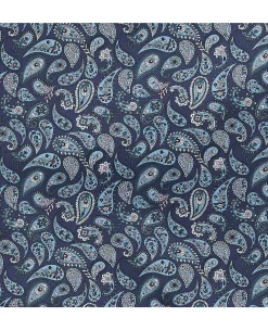Blue Cotton Paisley Lounge Shorts