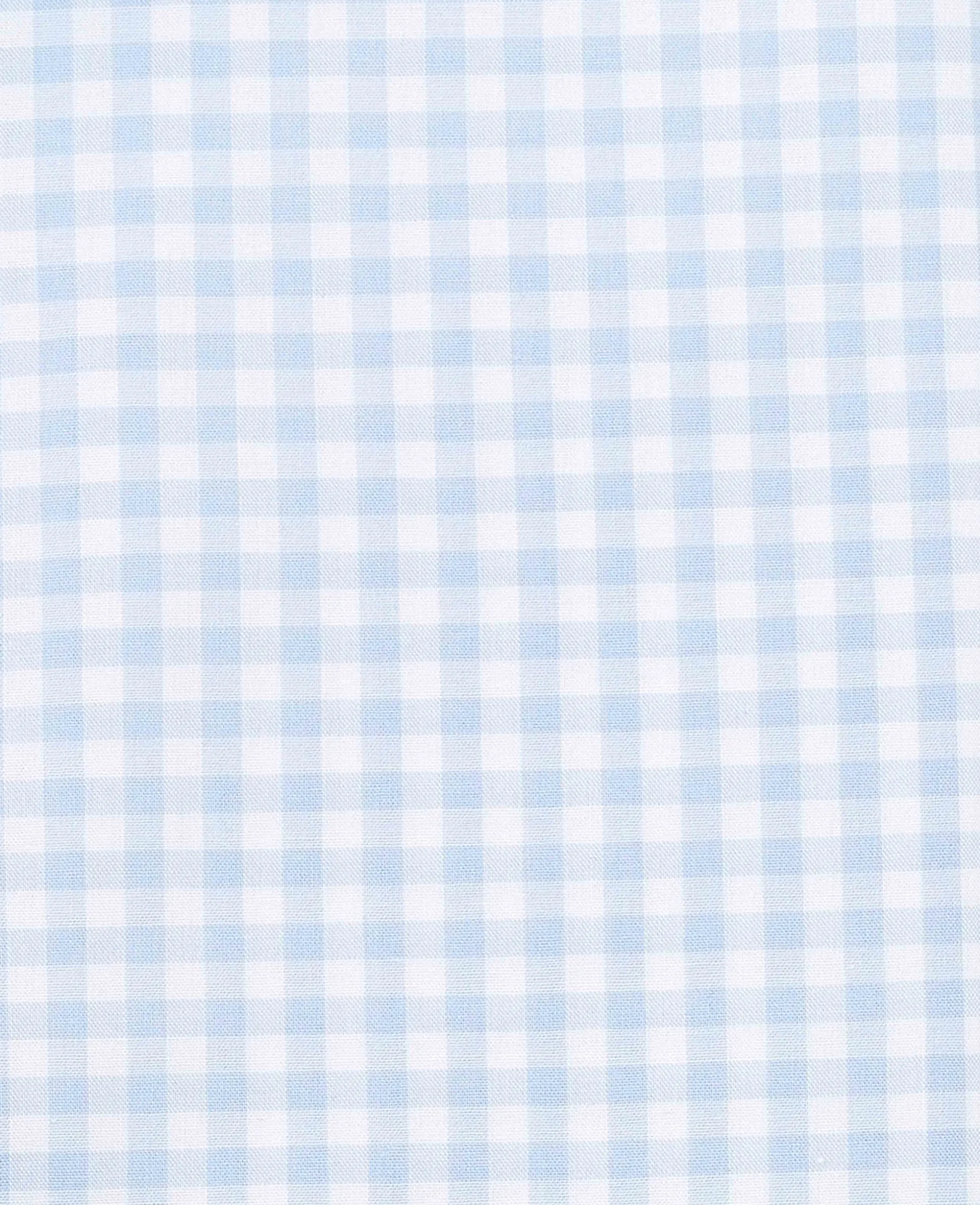 Blue Cotton Poplin Gingham Check Slim Fit Formal Shirt - Single Cuff