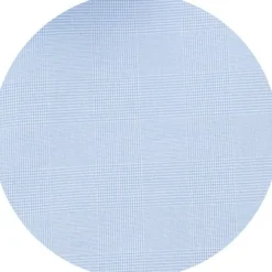 Blue Cotton Prince of Wales Check Slim Fit Formal Shirt - Single Cuff