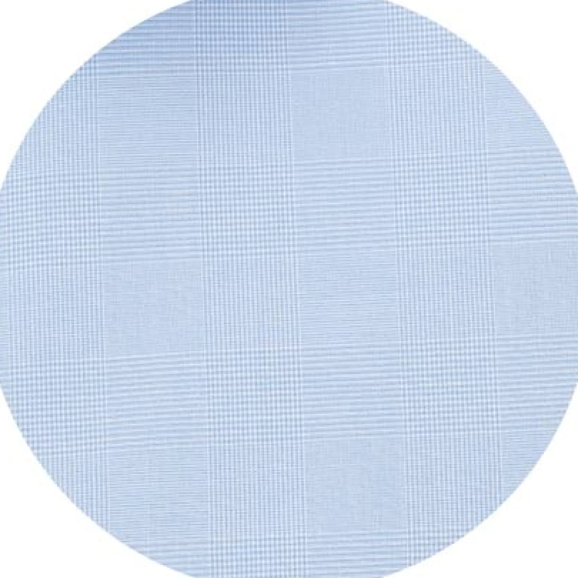 Blue Cotton Prince of Wales Check Slim Fit Formal Shirt - Single Cuff