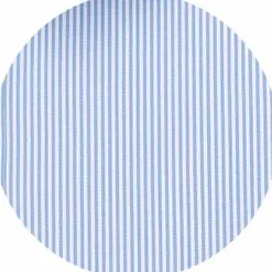Blue Cotton Twill Classic Fit Striped Formal Shirt - Single Cuff