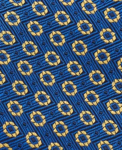 Blue Foulard Silk Tie