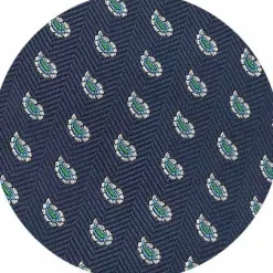 Blue Paisley Silk Tie