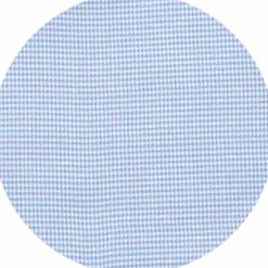 Blue Textured Cotton Puppytooth Classic Fit Winchester Formal Shirt - Double Cuff