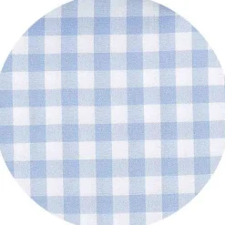 Blue White Cotton Gingham Check Classic Fit Winchester Formal Shirt - Double Cuff