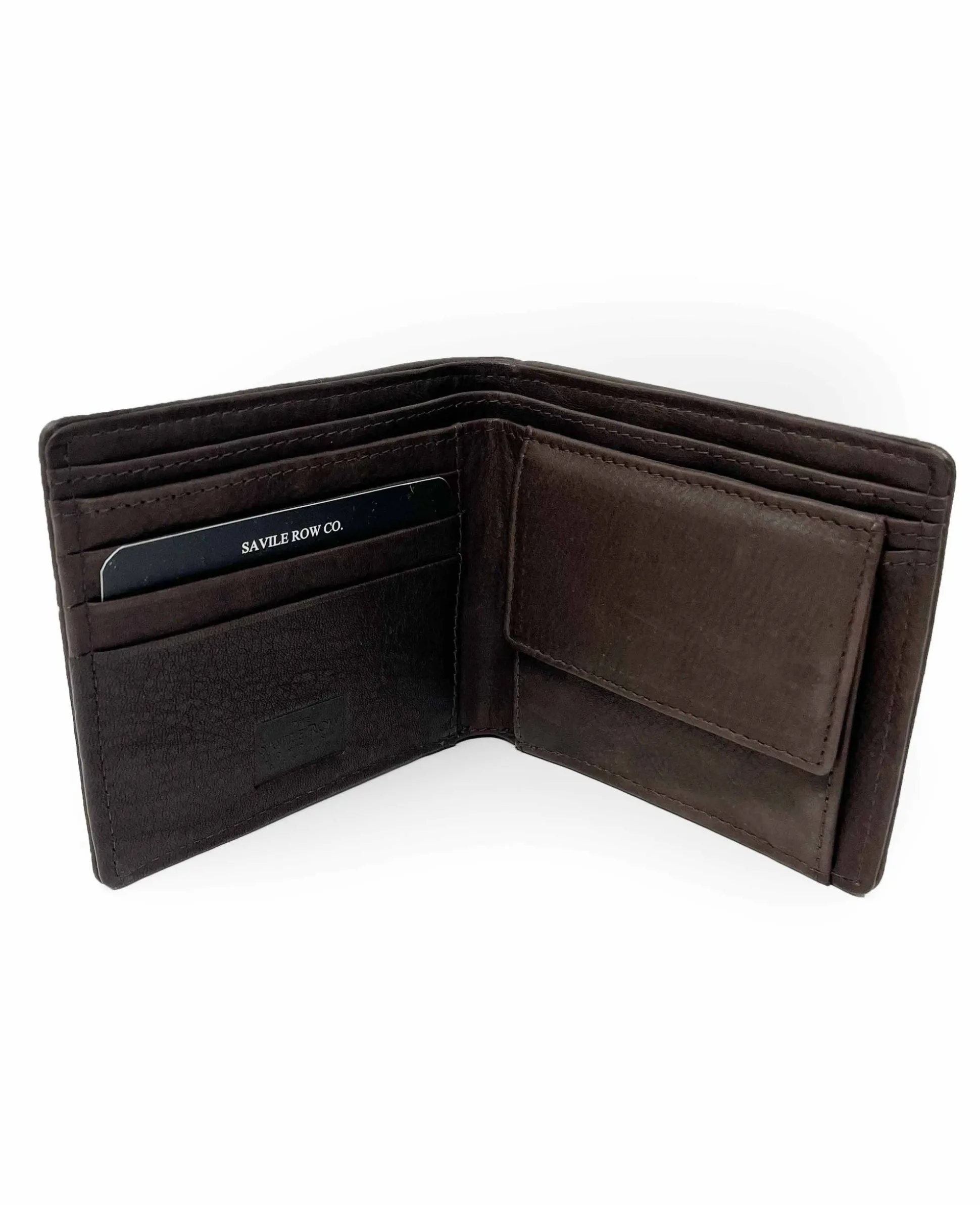 Brown Leather Billfold Wallet