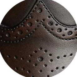 Brown Leather Brogue Derby Shoes