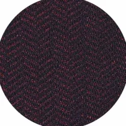 Burgundy Cotton Rich Herringbone Three Pack Socks