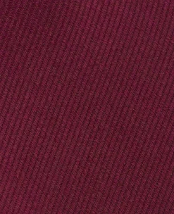 Burgundy Fine Twill Silk Tie