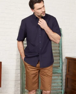 Cappuccino Stretch Cotton Tailored Fit Chino Shorts