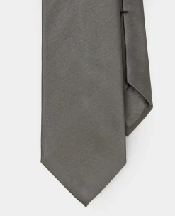 Charcoal Seven Fold Silk Tie