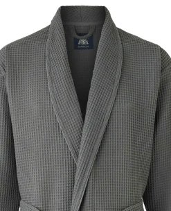 Charcoal Waffle Dressing Gown