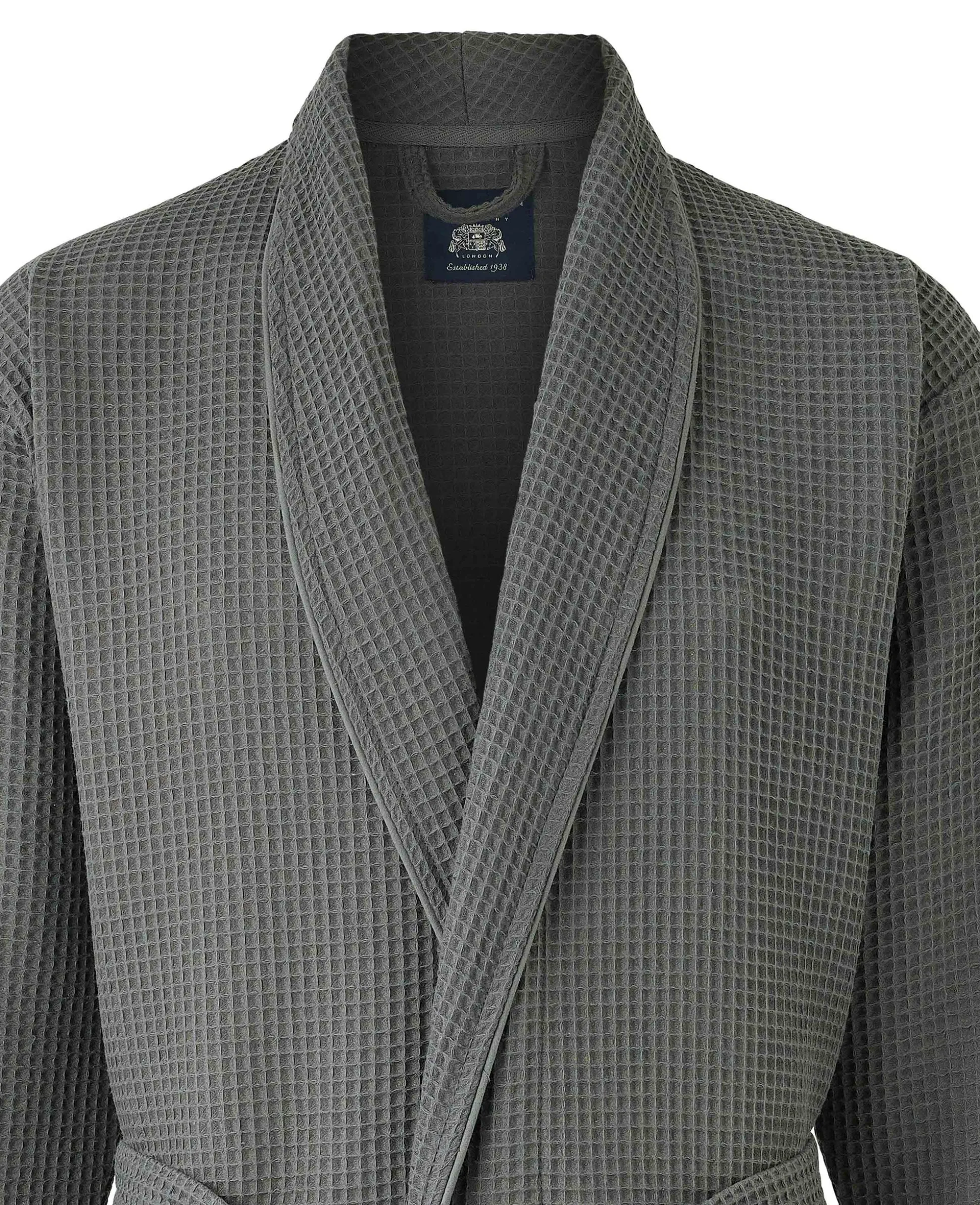 Charcoal Waffle Dressing Gown