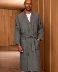 Charcoal Waffle Dressing Gown