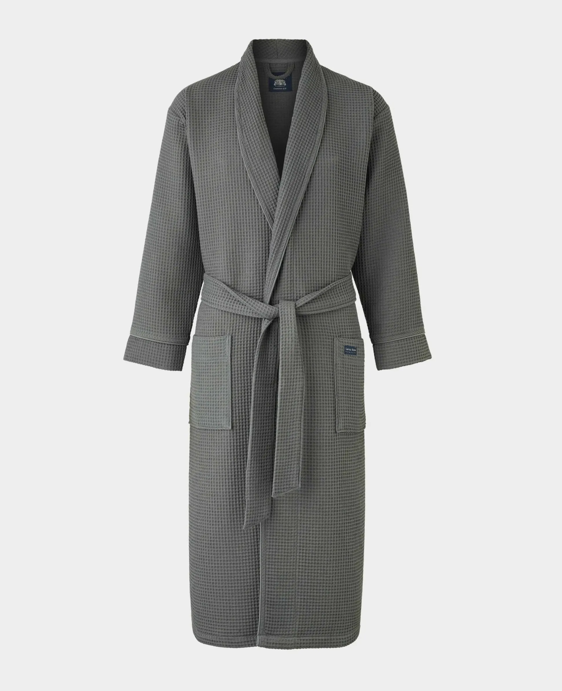 Charcoal Waffle Dressing Gown