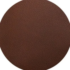 Chocolate Brown Leather Wash Bag
