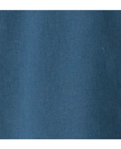 Dark Blue Linen Cotton Classic Fit Button-Down Casual Shirt