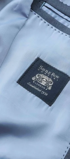 Dark Blue Wool-Blend Tailored Suit