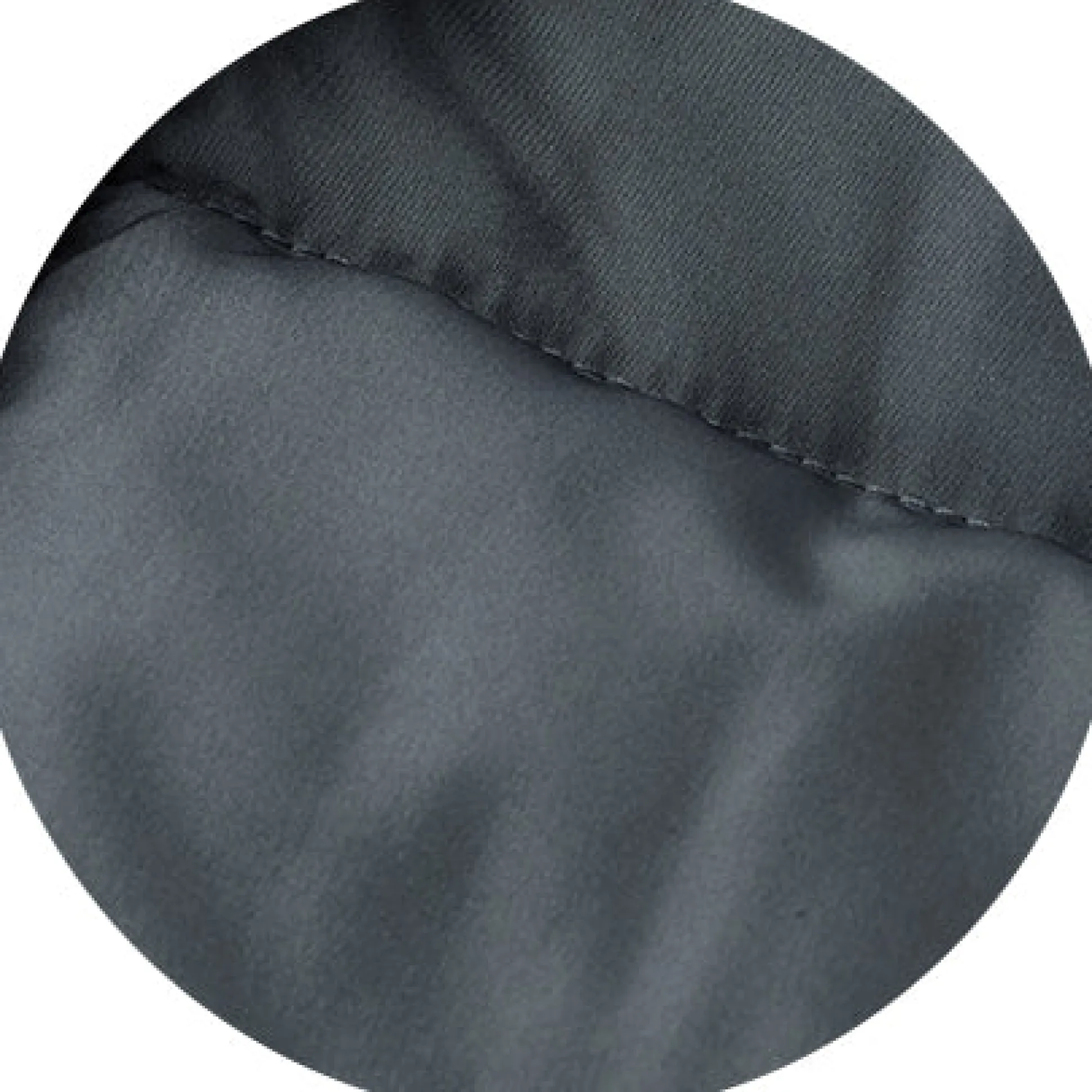 Dark Grey Hooded Puffer Jacket with Rib Knit Storm Cuffs