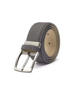 Dark Grey Suede Belt