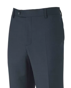Dark Navy Wool Blend Suit Trousers