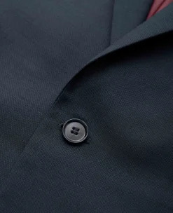 Dark Navy Wool Blend Tailored Suit