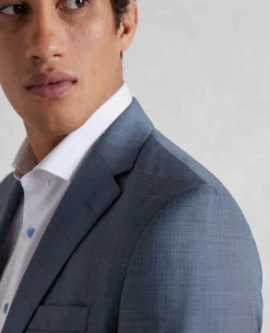 Denim Navy Wool Blend Tailored Suit