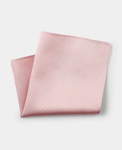 Dusty Pink Fine Twill Silk Pocket Square