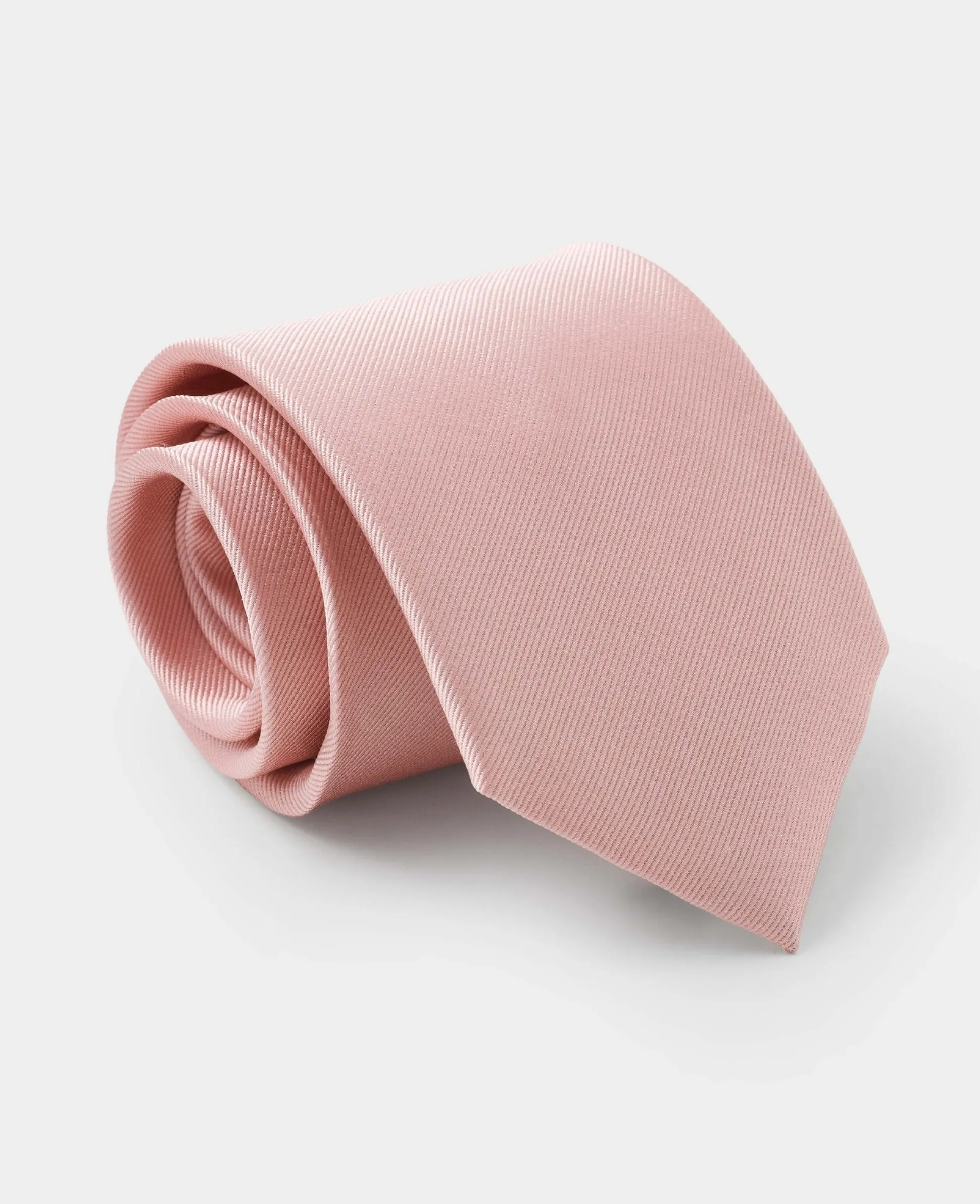 Dusty Pink Fine Twill Silk Tie