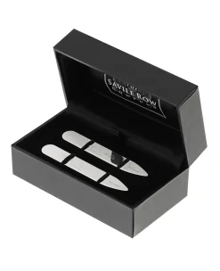 Engravable Sterling Silver Collar Stiffeners