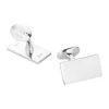 Engravable Sterling Silver Rectangle Cufflinks