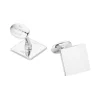 Engravable Sterling Silver Square Cufflinks