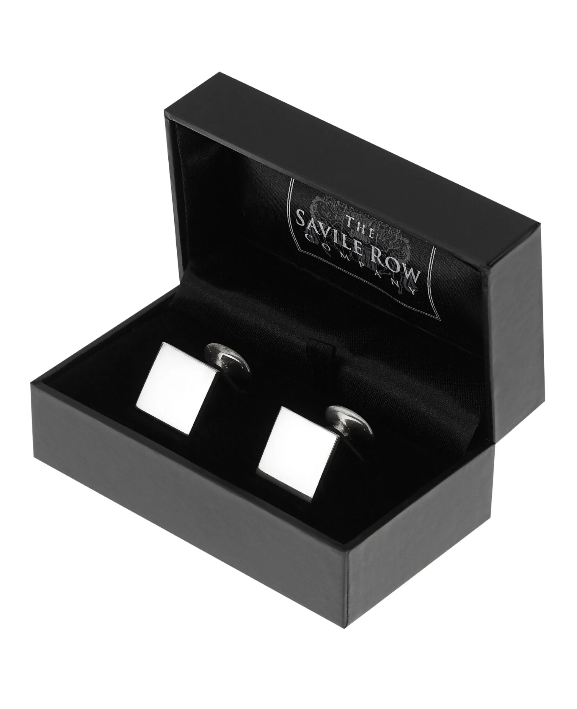 Engravable Sterling Silver Square Cufflinks