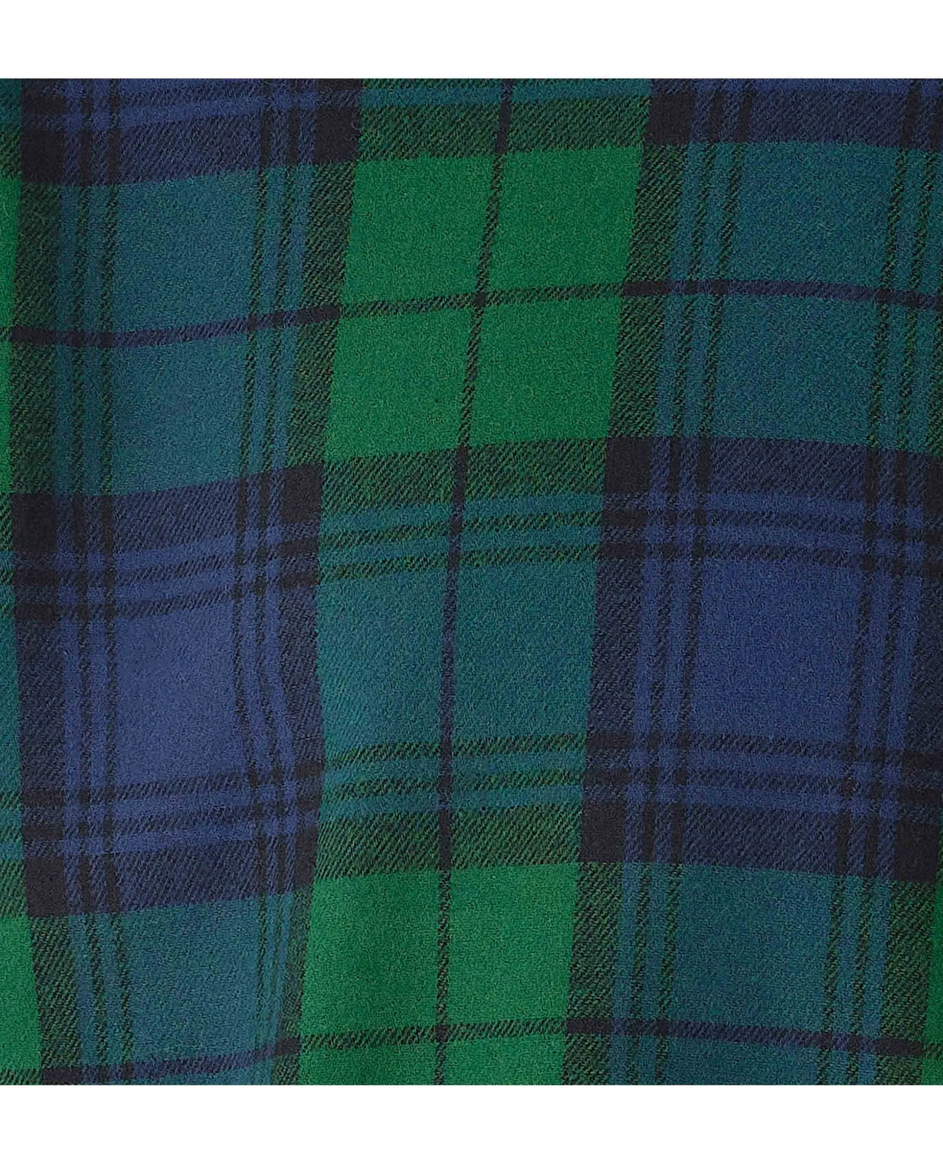 Green Blue Brushed Cotton Check Slim Fit Casual Shirt