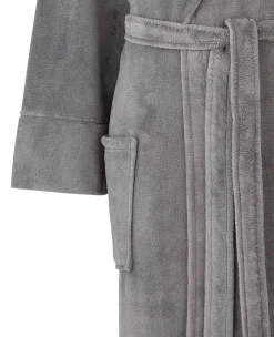 Grey Fleece Dressing Gown