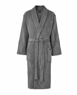 Grey Fleece Dressing Gown