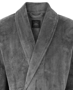 Grey Fleece Dressing Gown