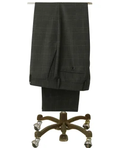 Grey Prince of Wales Check Wool Blend Suit Trousers