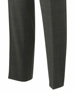 Grey Prince of Wales Check Wool Blend Suit Trousers
