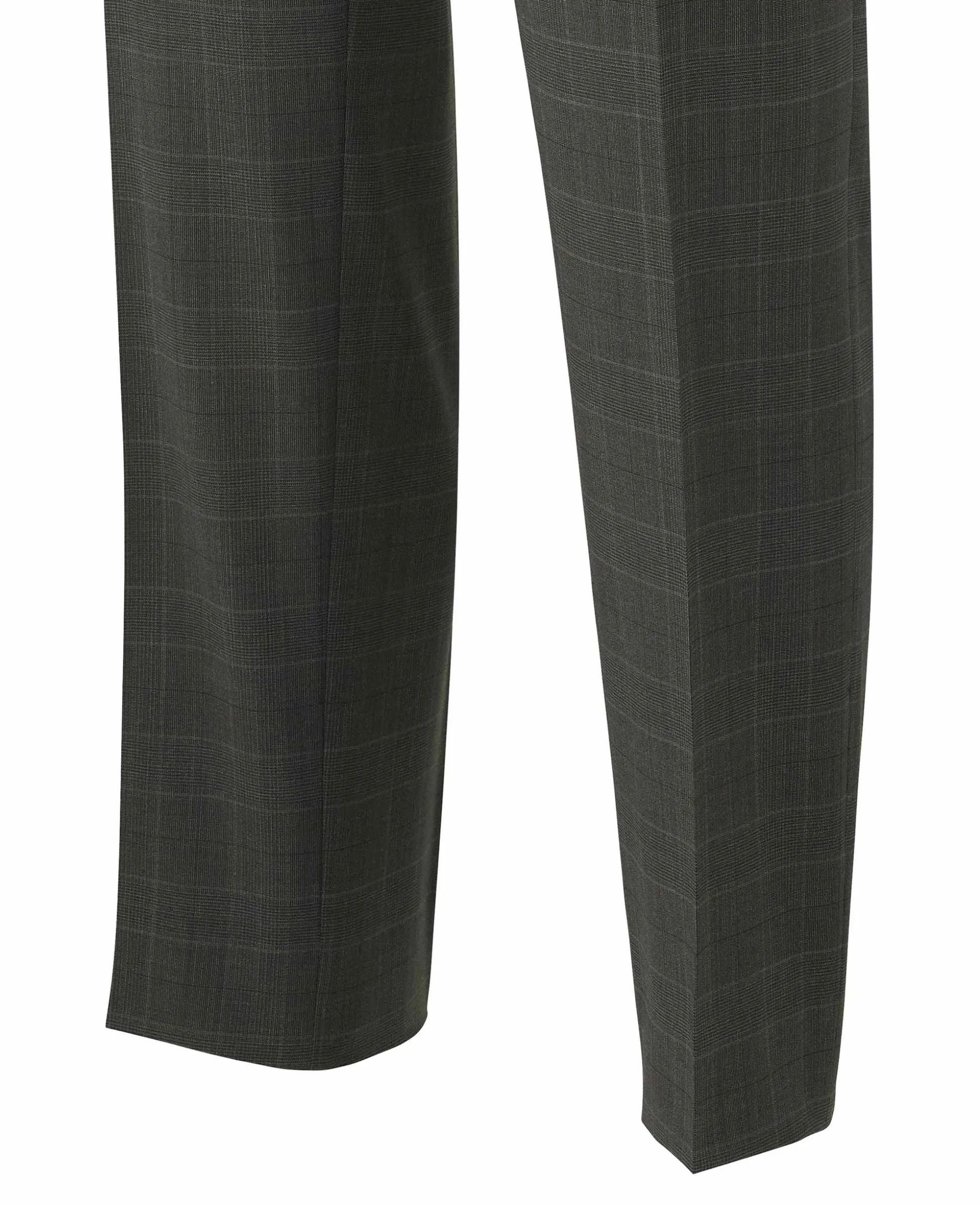 Grey Prince of Wales Check Wool Blend Suit Trousers