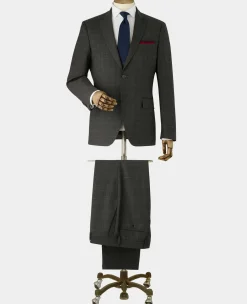 Grey Prince of Wales Check Wool Blend Tailored Suit