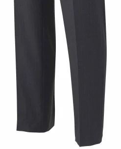Grey Wool Blend Chalk Stripe Suit Trousers